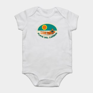 Playa Del Carmen Mexico Vintage Style Baby Bodysuit